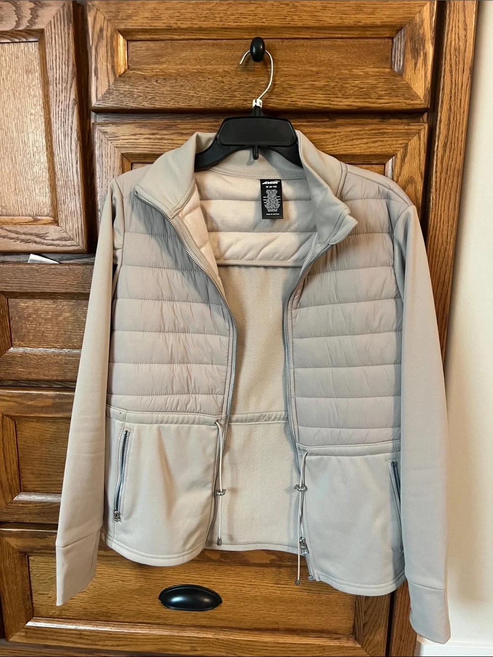 Light beige Quilted Hybrid Jacket - Women